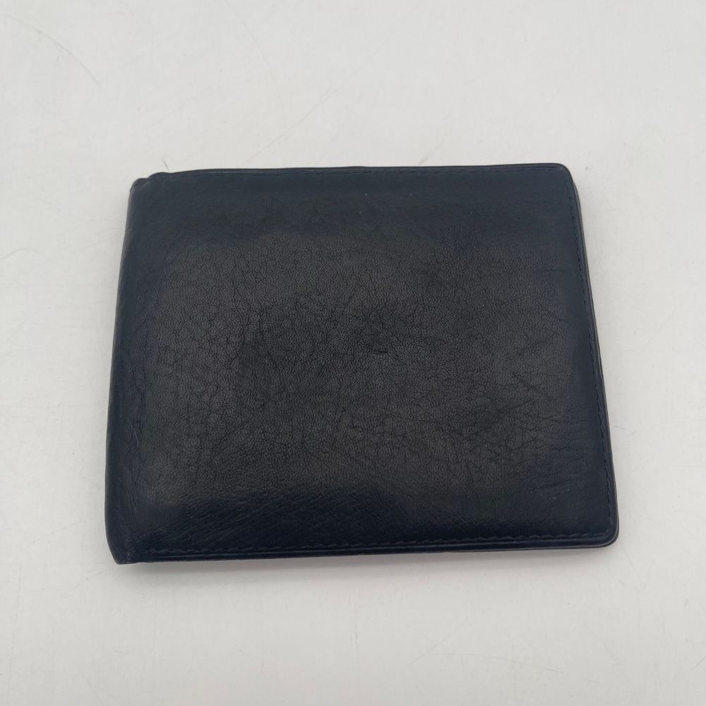 Osgoode Marley Mens Black Leather RFID Bifold Wallet with ID Window